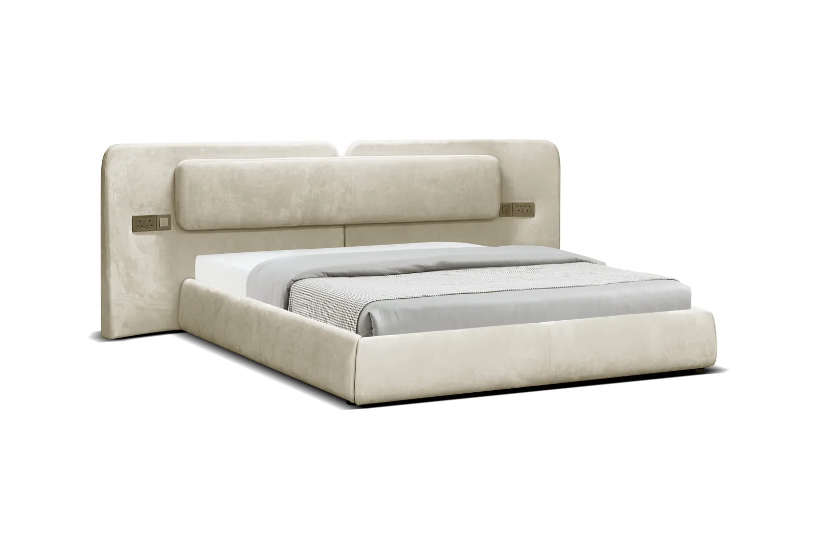 Custom bed model C110 from Foshan furniture manufacturer